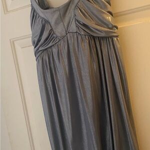 Elegant Silver Evening Dress
